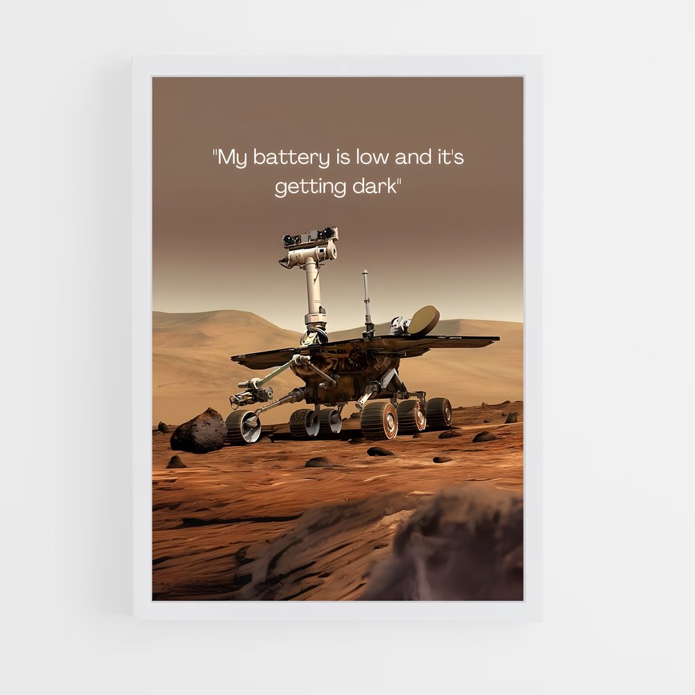 Poster L'Atterrissage de Mars – affiche Astronomie (vue 3)